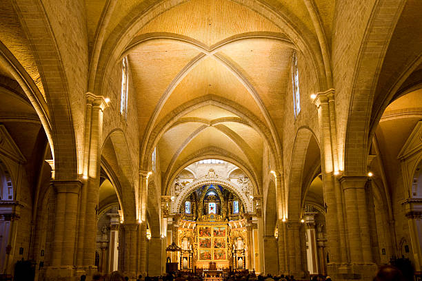 catedral de valência, espanha - valencia cathedral imagens e fotografias de stock