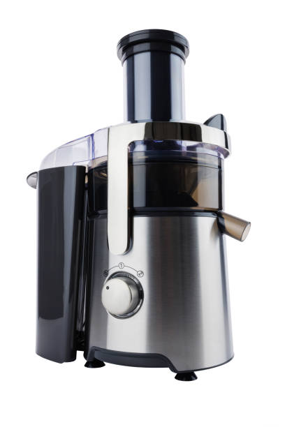 istock Electric juicer isolated on white background. Fruit and juice machine on white 1704574521