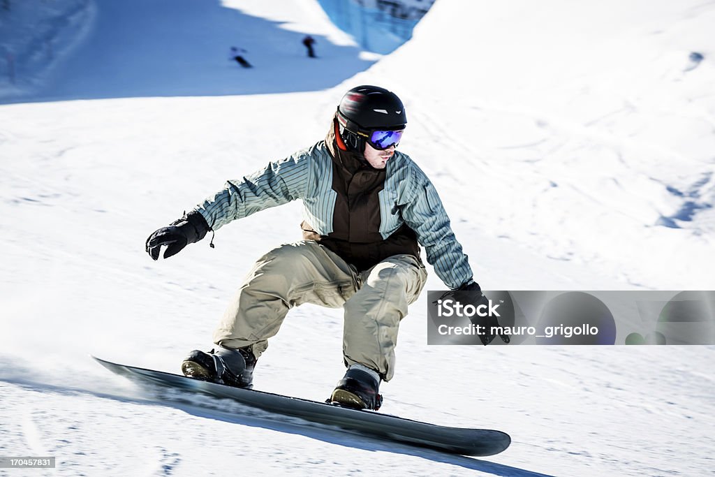 Hombre de snowboard - Foto de stock de Snowboard libre de derechos