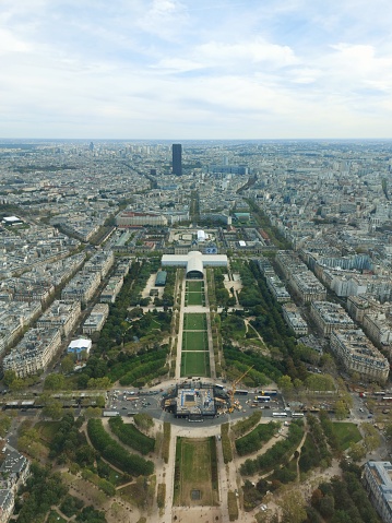view of Paris from the Eiffel Tower