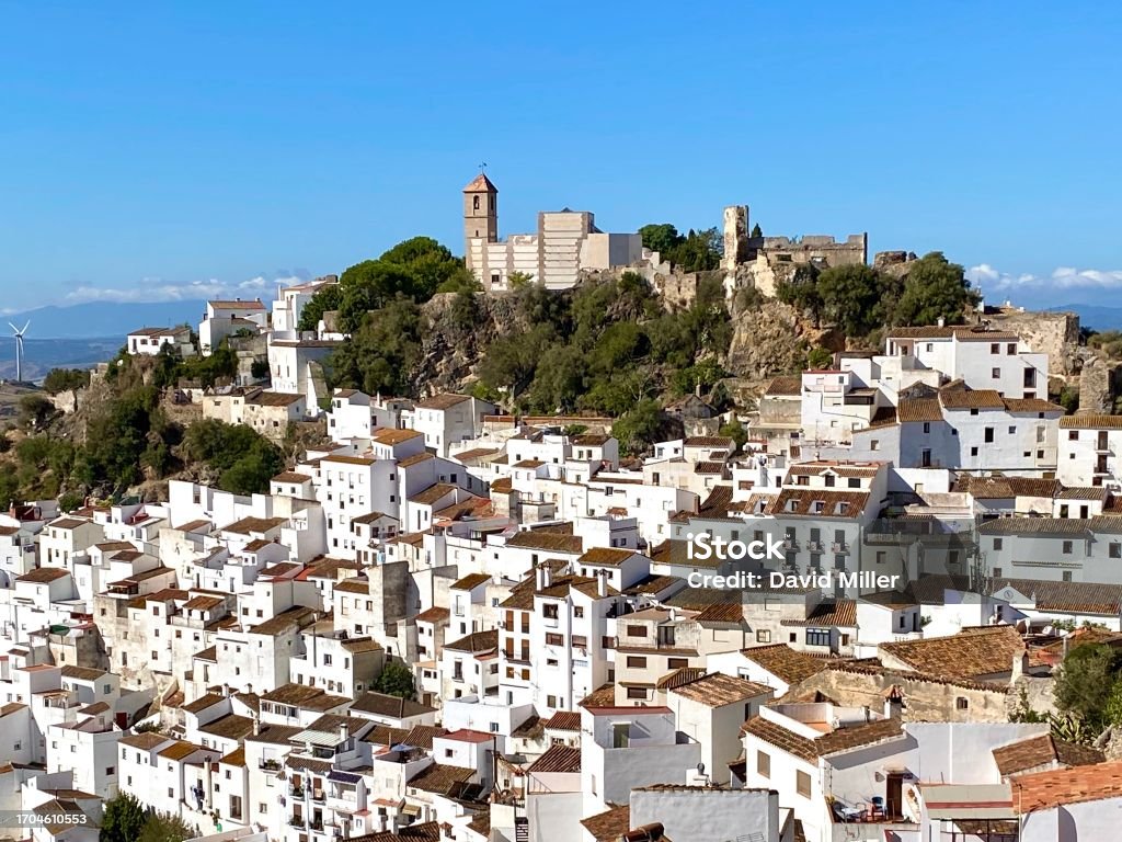 The picturesque village of Casares The picturesque Andalucian village of Casares in southern Spain Casares Stock Photo