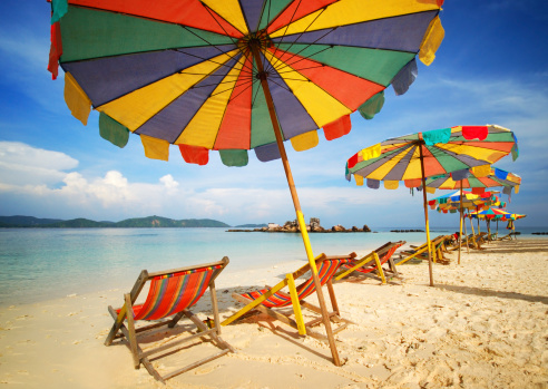 Beautiful tropical beach in Thailand.