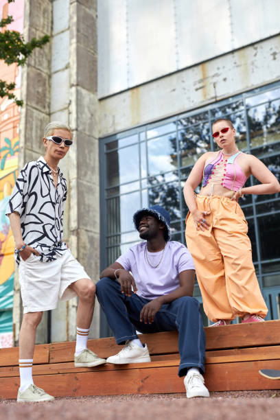 istock Diverse group of young people posing in urban setting 1704637228