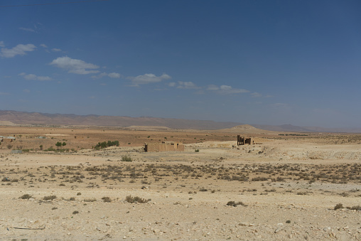 Landscape of Wadi Rum desert in Jordan.