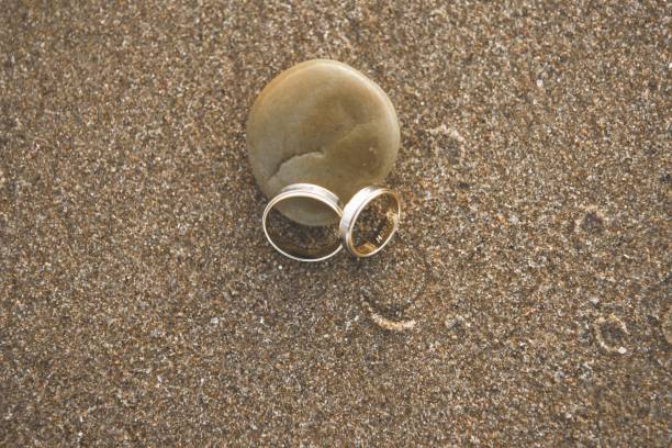 istock Wedding rings for the bride and groom. 1704644560