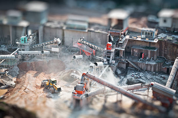Quarry Industry Quarry Industry , A Rock Querry. tilt shift stock pictures, royalty-free photos & images
