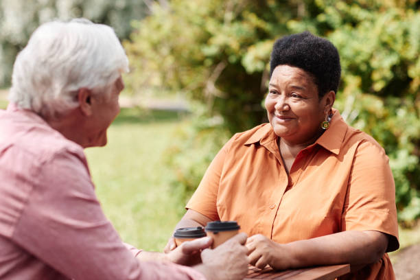 istock Happy senior couple enjoying romantic date 1704660065