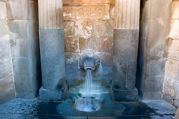 During the summer, some fountains in France stop running to save water.