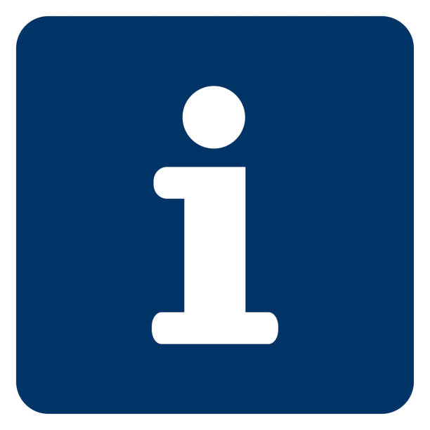 Information point sign Vector graphic of sign indicating information point information symbol stock illustrations