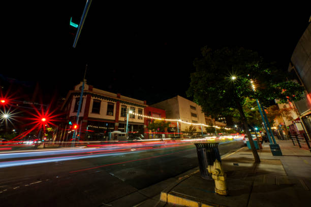 istock Long Exposure Nighttime Albuquerque New Mexico downtown 1704739135