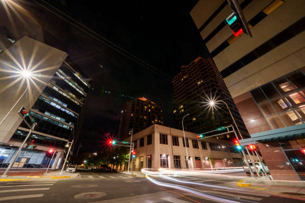 istock Long Exposure Nighttime Albuquerque New Mexico downtown 1704739699
