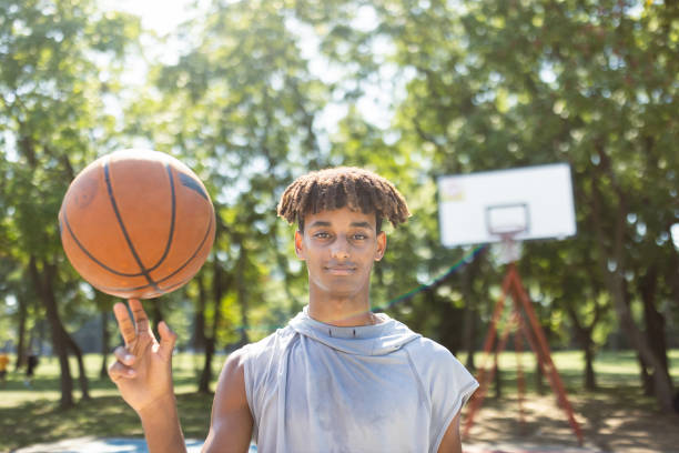 istock Young black basketball player 1704751756