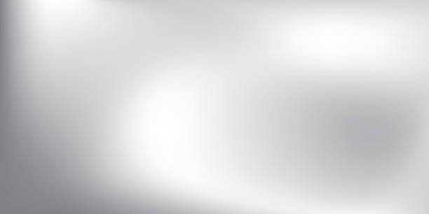 ilustrações de stock, clip art, desenhos animados e ícones de abstract gray and white color gradient background. vector illustration. - cor prateada