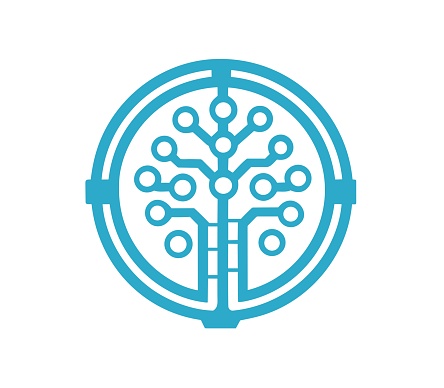 Technology logo network connexion symbol design