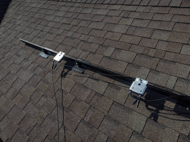 istock Roof with roofing construction 1705023139