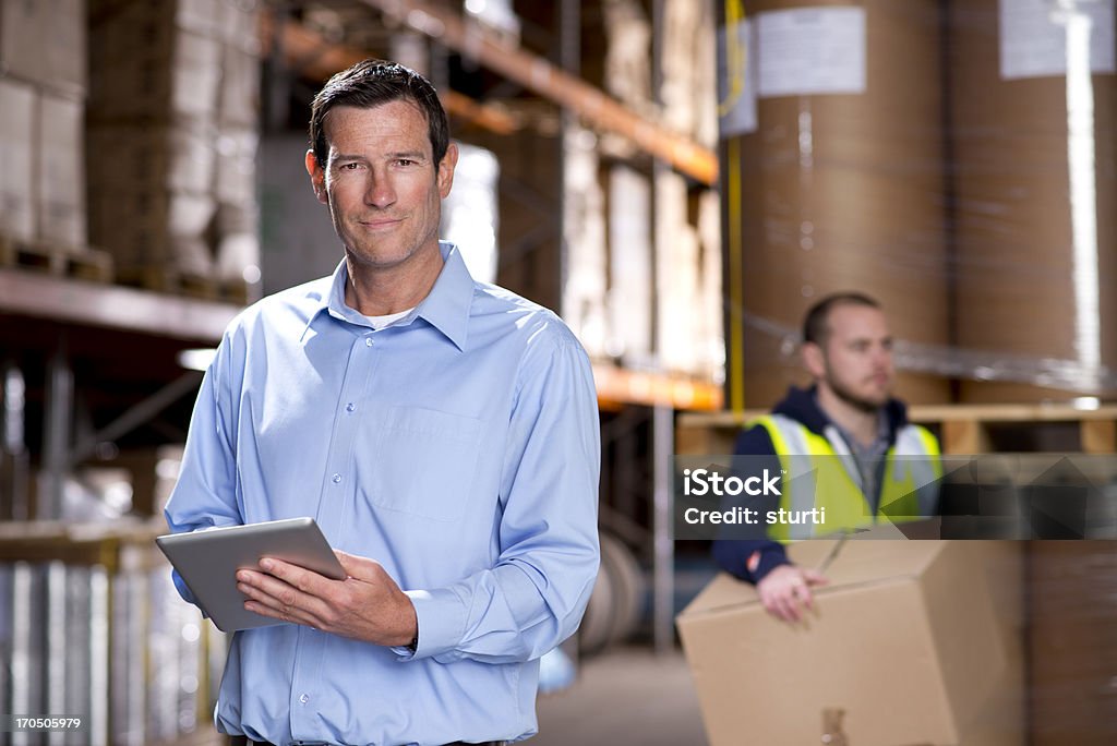 warehouse-Eigentümer - Lizenzfrei Lagerist Stock-Foto