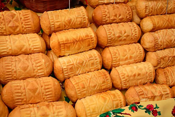 Oscypek - traditional rustic, smoked cheese, made from sfeep milk exclusively in the Tatra Mountains region of Poland.