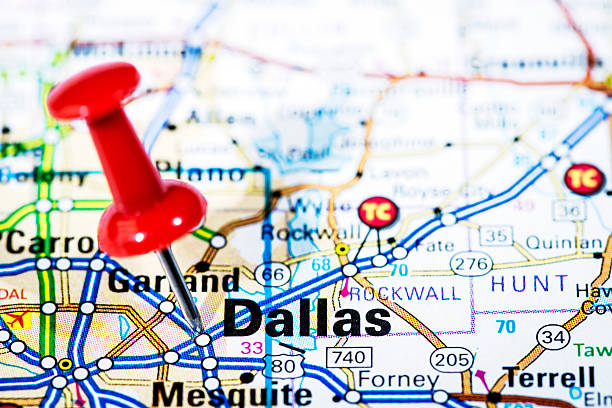 istock US cities on map series: Dallas, Texas 170510060