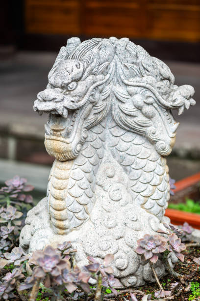istock Three dragon heads fountain in a buddhist temple 1705122192