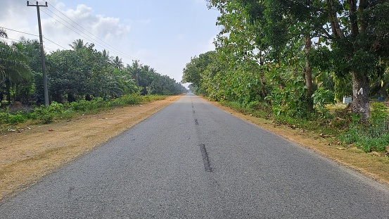 Sumatran island highway in southern bengkulu