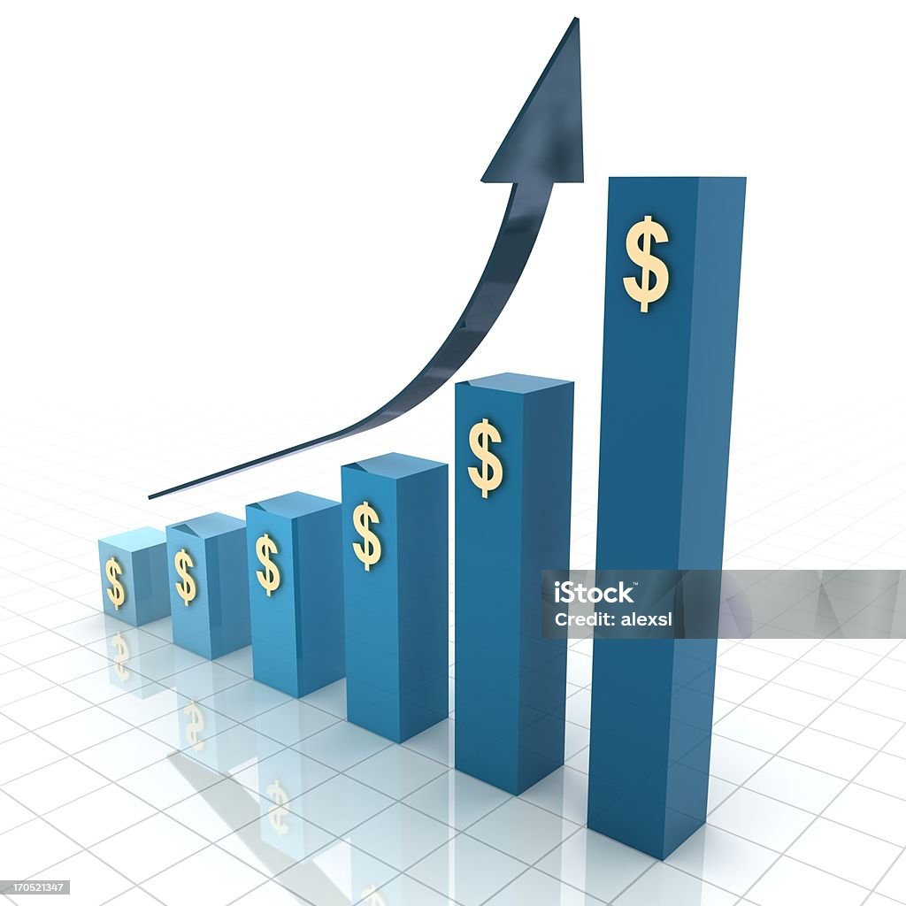 Diagramme d'affaires - Photo de Croissance libre de droits