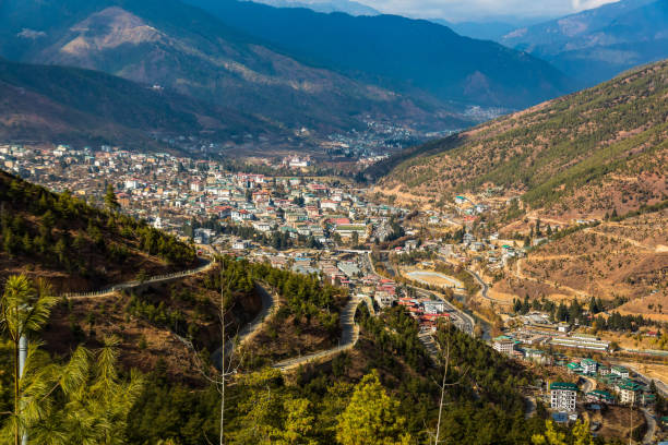 istock Thimphu, Bhutan landscape view during dry winter 1705224755