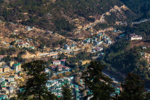 istock Thimphu, Bhutan landscape view during dry winter 1705225265