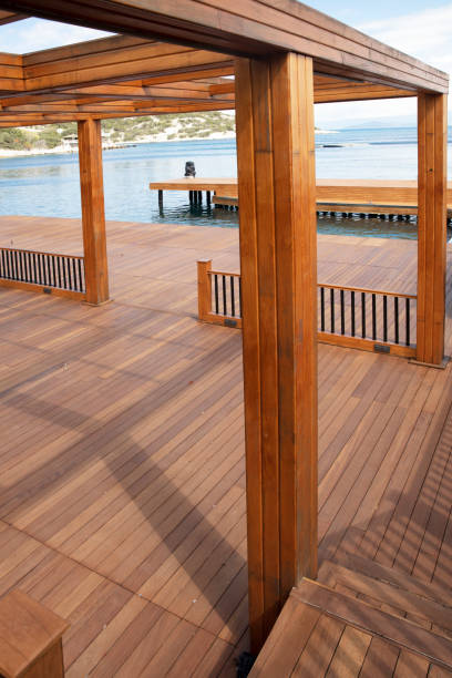istock Wooden  pier with sea 1705279651