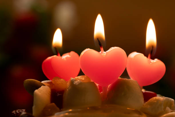 heart, candle, love, birthday, anniversary, celebration, birthday cake