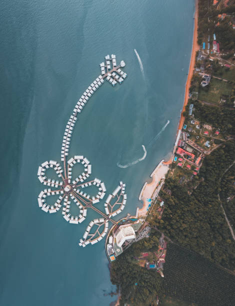 Top down drone view of Lexis Hibiscus Port Dickson