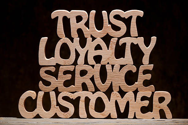 istock Trust Loyalty Service Customer, Wood Letter Word 170532976