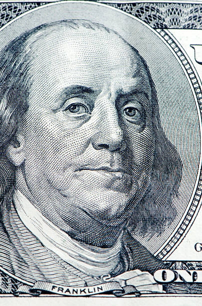 istock Close up of Benjamin Franklin on bank note 170533346