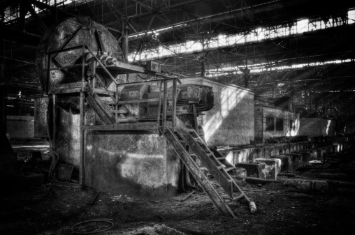 Old factory/ HDR photo converzion.black&white.