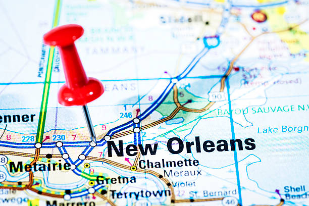istock US cities on map series: New Orleans, Louisiana 170535655