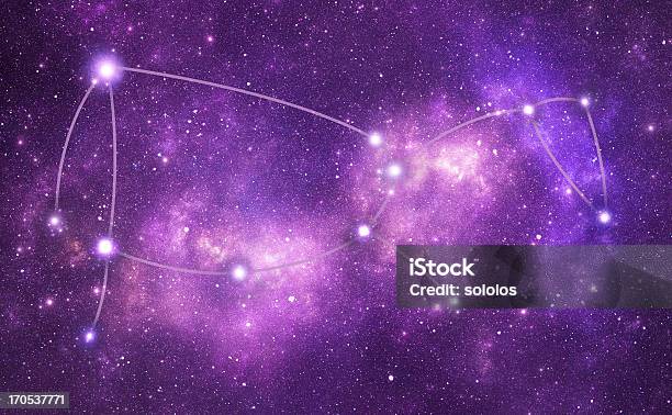 Constellations Lupus Stock Photo - Download Image Now - Purple, Wolf, Art