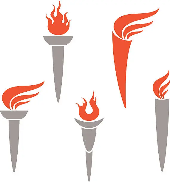 Vector illustration of Torch