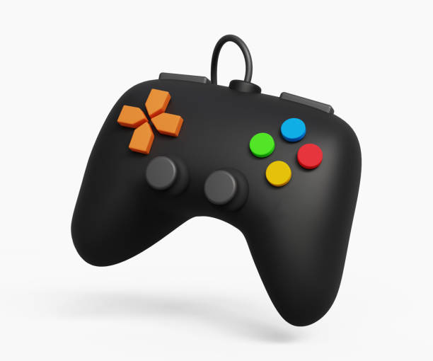istock 3D gamepad icon. Console gaming, joystick, video games, entertaiment, arcade. 3d illustration 1705473075