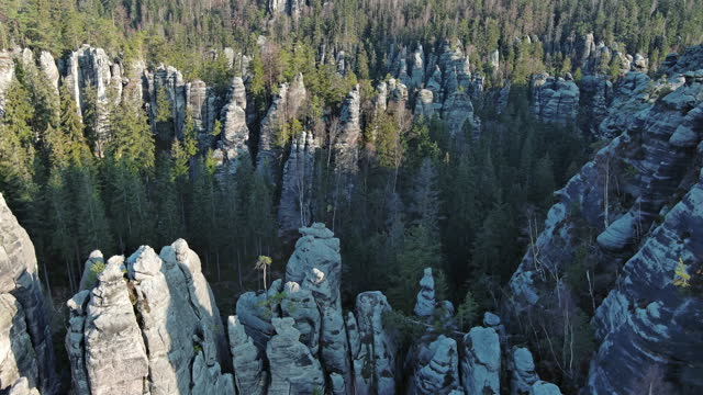 Aerial view of Adrspach-Teplice Rocks