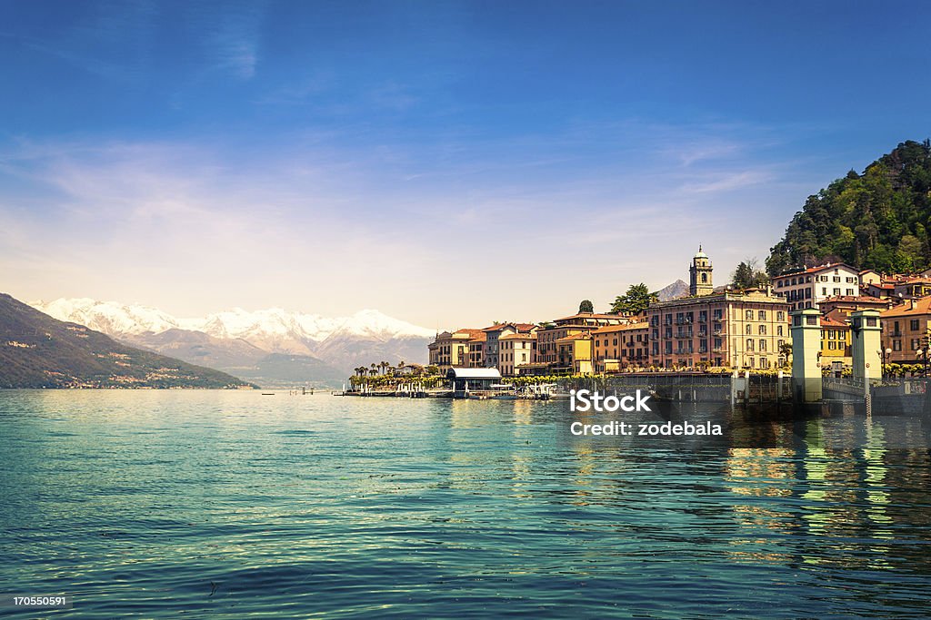 Town of Bellagio on Como Lake, National Landmark, Italy Bellagio on Como Lake Lake Como Stock Photo