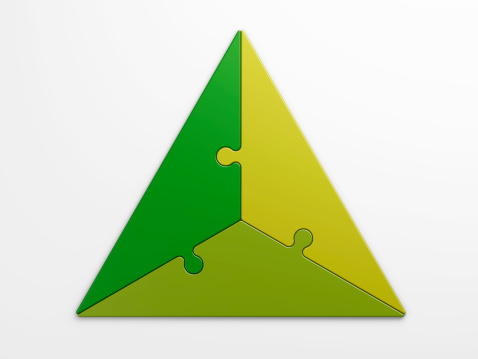 Colorful geometric shape modern  triangle background