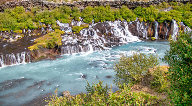 istock Hraunfoss waterfalls in summer season, Iceland 1705552116