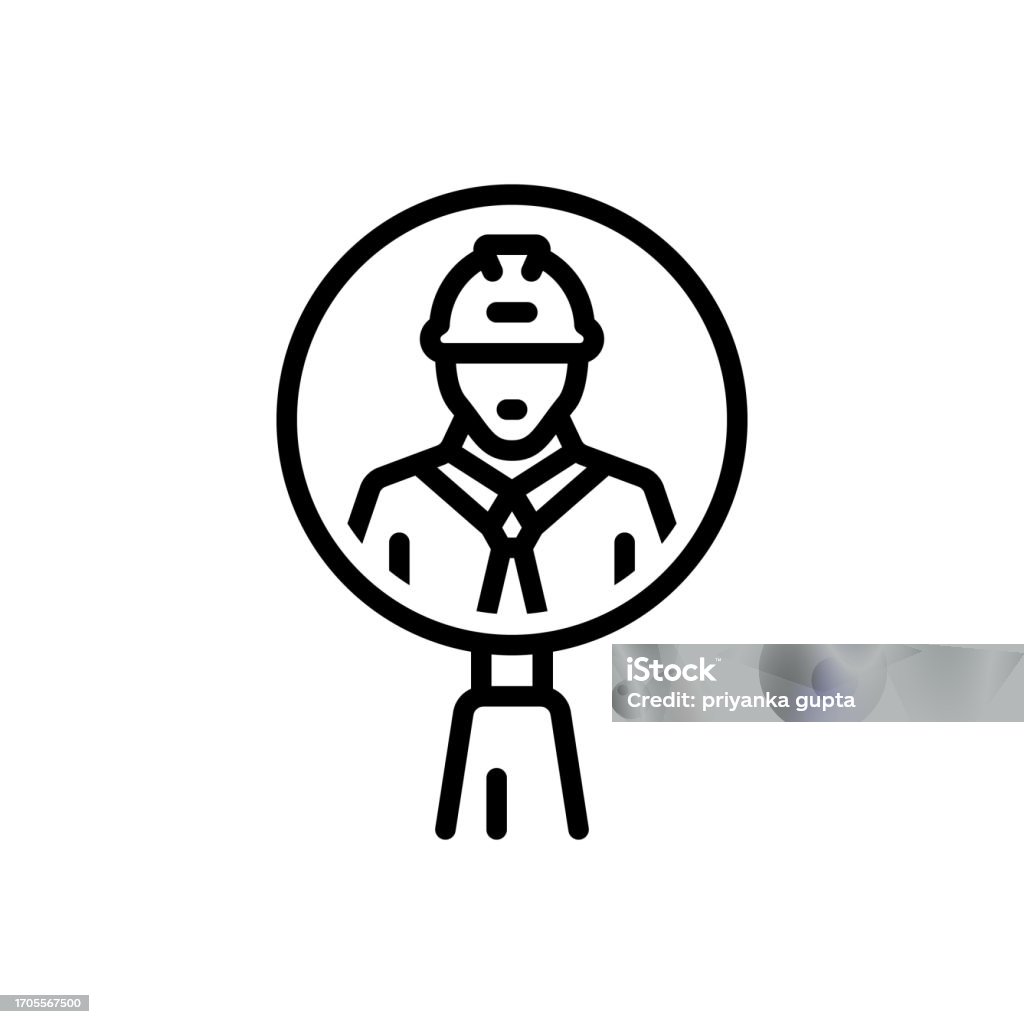 Head Inspector Icon Inspector Supervisor Stock Illustration - Download Image Now - Icon ...