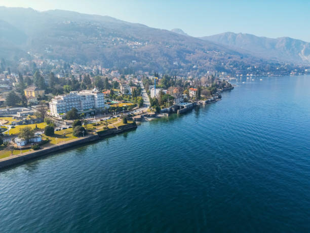 istock Aerial view Lake Maggiore, Italy 1705626420