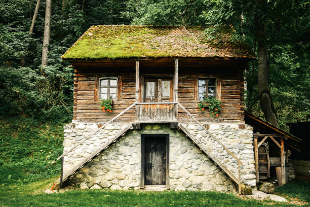 Old peasant house in Romania. Romania, Bran. September, 22, 2023