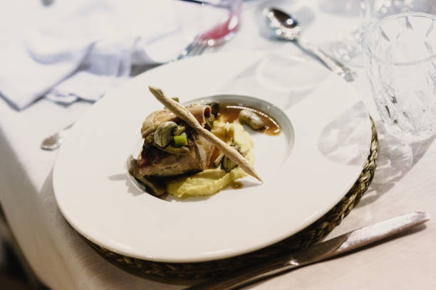 istock Main dish cooked with meat and garnish 1705653466