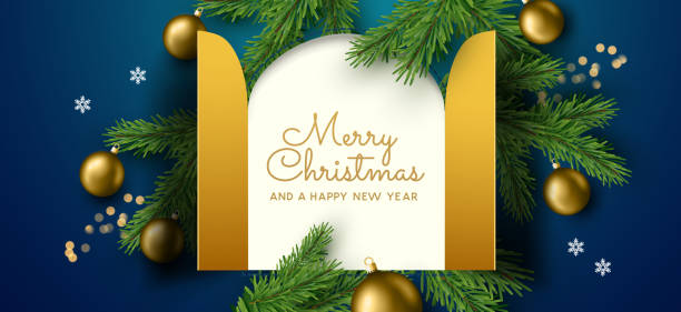 kalendarz adwentowy na boże narodzenie układ wiadomości drzwi - gift blue christmas religious celebration stock illustrations
