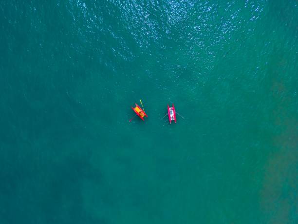 istock Boats in the sea top view 1705726593