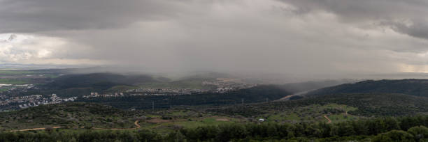 istock Panoramic view of Yoqneam, Israel and beyond from a viewpoint on Mount Carmel. 1705777206
