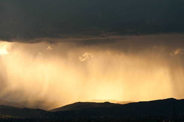 istock Stormy Weather with Clouds in Sky over Hills 170578617