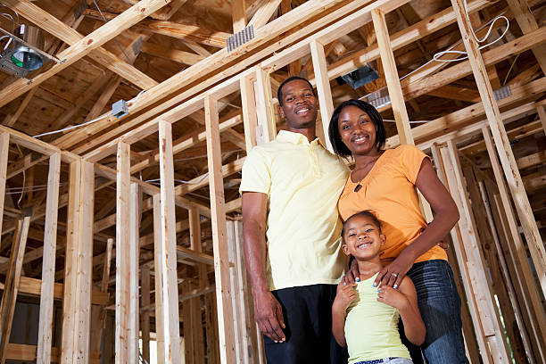 istock Family in house under construction 170578858